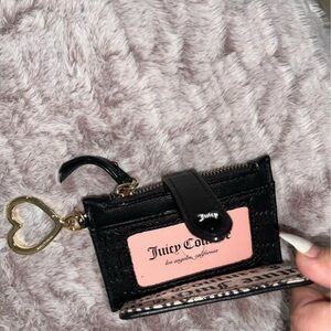 Juicy Couture Black Key Card Holder/Wallet